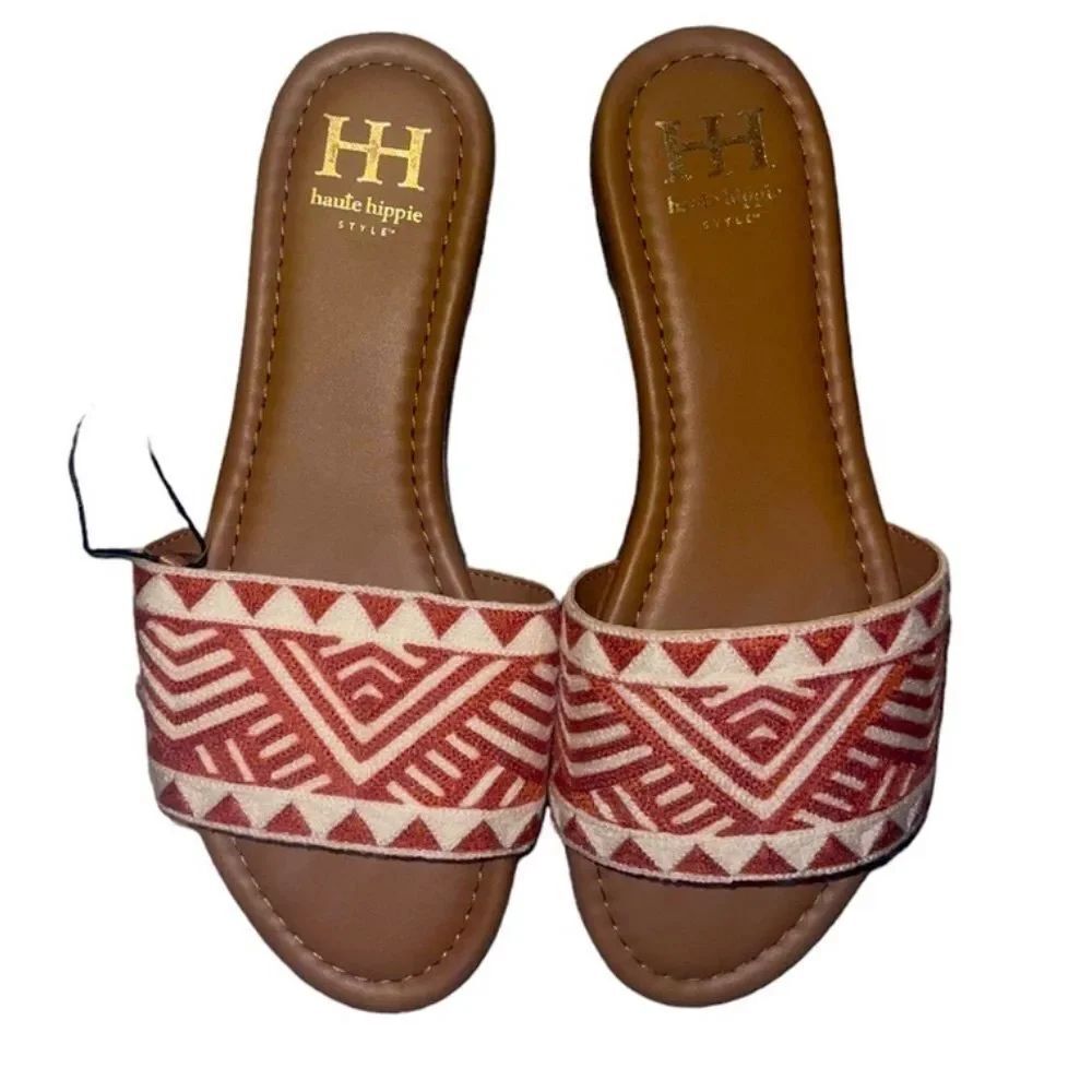 Haute Hippie Embroidered Aztec Sandals!